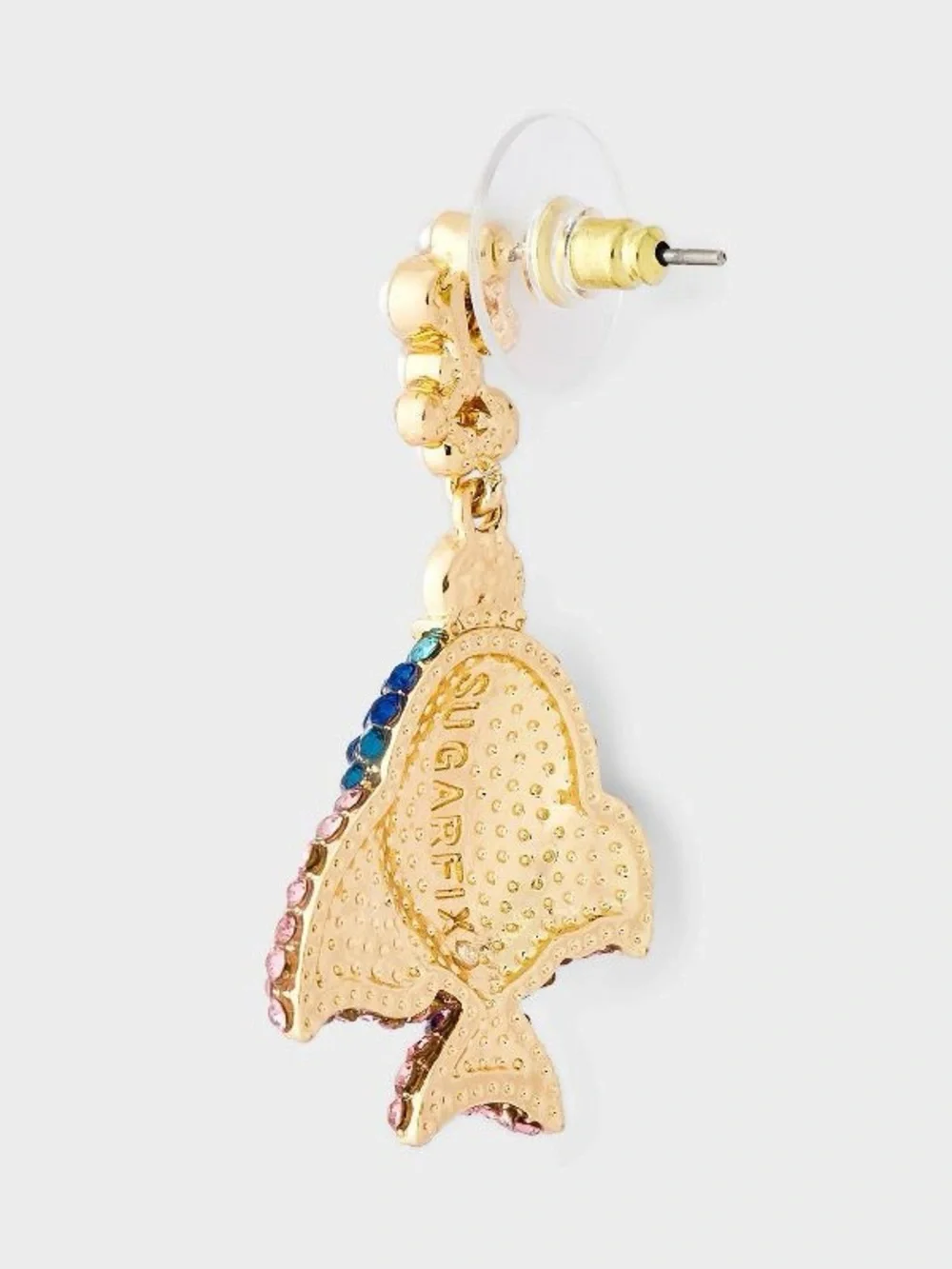 New SUGARFIX by BaubleBar Catch of the Day Crystal Fish Drop Earrings